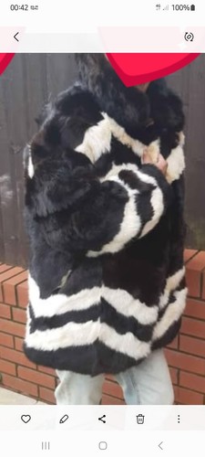 Real fur coat unisex - coat,