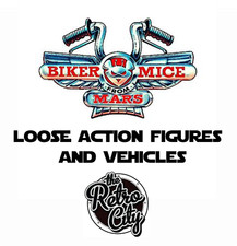 Vtg Biker Mice From Mars Galoob 1990s Loose Action Figures And Vehicles BMFM