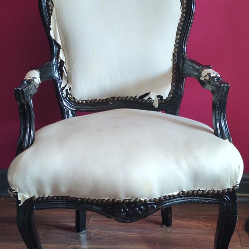 French accent chair carved - french,