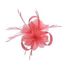 Flower Hair Clip Feathers
