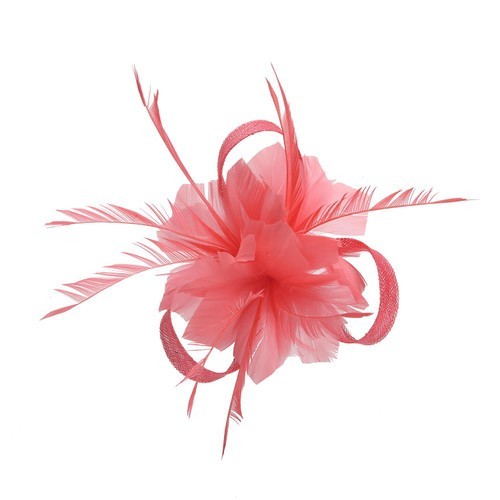 Flower hair clip feathers - flower,