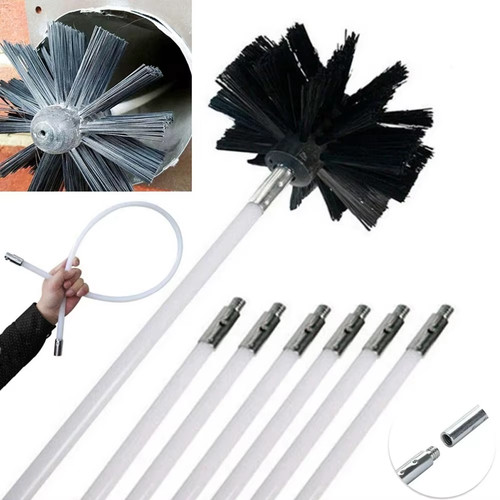 Flexible chimney sweep set - chimney,