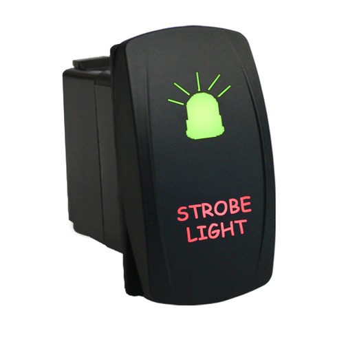 Rocker switch 12v 624gr strobe - switch,