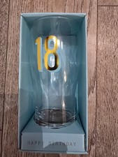 18th Birthday Pint Glass 18th Birthday Gift 18th Glass 18 pint glass