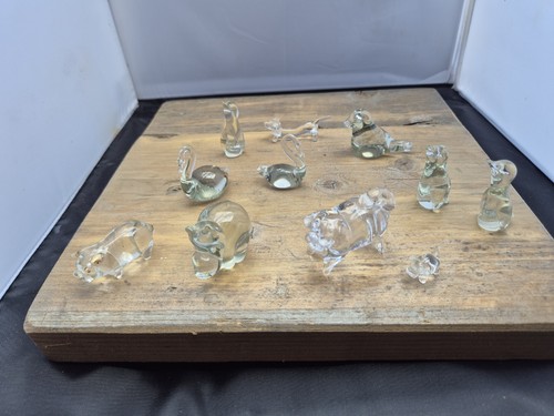 Clear glass mini animal - clear,