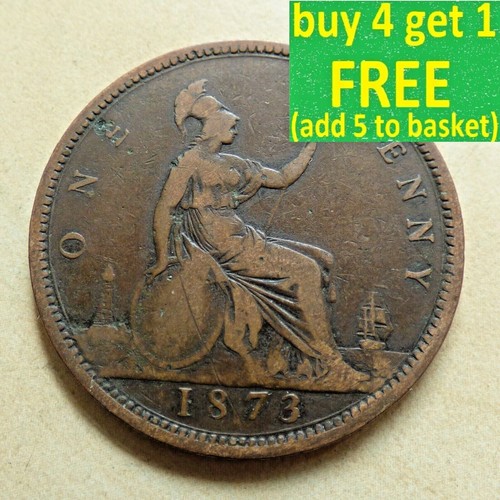 Queen victoria one penny - queen,