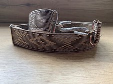 Elasticated Snake Belt Beige/Brown Aztec 30mm Adult Boys Mens Girls xl xxl xxxl