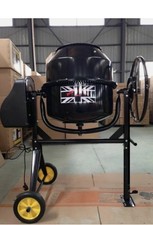 Cement Mixer Large 140 L Litres Concrete Professional With Stand & Wheels 240V