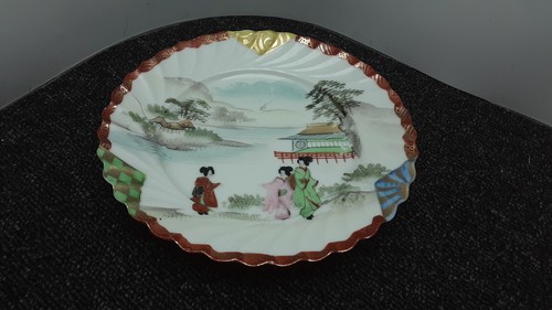 Antique kutani geishes hand - kutani,