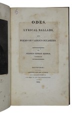 1809 STEPHEN GEORGE KEMBLE Poetry ODE AND LYRICAL BALLADS 1st Edition
