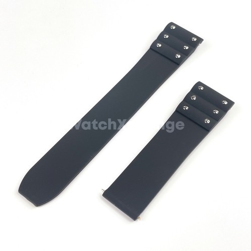 Black 21mm silicone rubber - black,