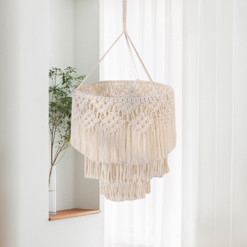 Bohemian macrame lamp - macrame, shade