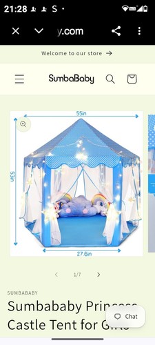Sumbababy princess castle tent - princess,