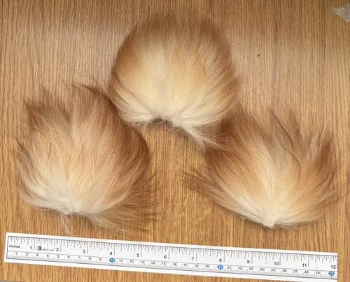 Arctic fox tail - tail, piece.