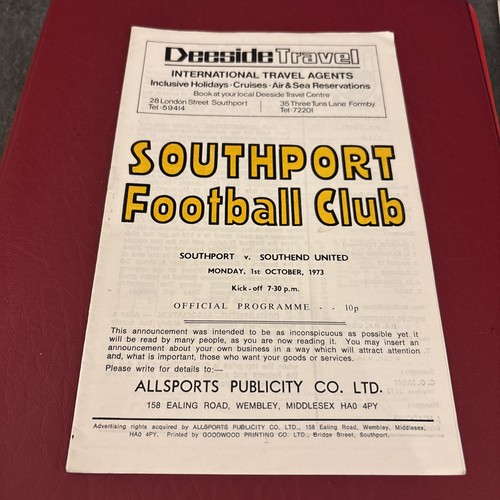 Southport southend 1973 - southend,