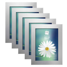 5 x Glass Silver Photo Frame