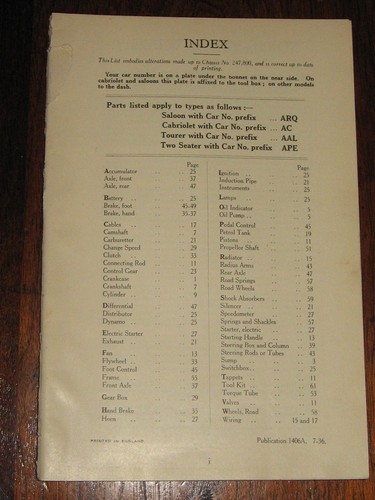 Austin seven 1936 - or, 7,