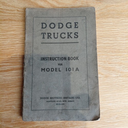 1942 dodge trucks instruction - 1942,
