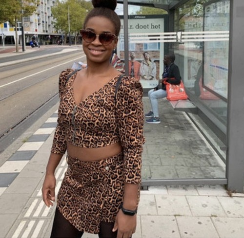 Zara leopard print zip - zip, front