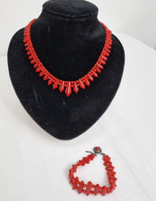 VINTAGE Carved Salmon Coral