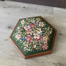 Vintage Tapestry Footstool
