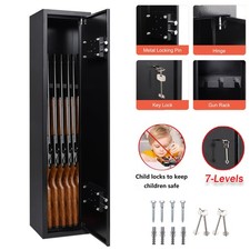 6 Gun Cabinet Grey Extra Wide