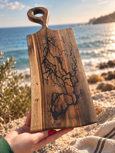 Handmade walnut serving - walnut,