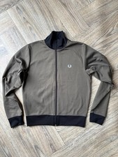 Boys Fred Perry Jacket green colour size medium 