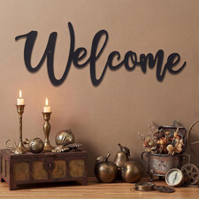 Metal Welcome Sign Wall Decor