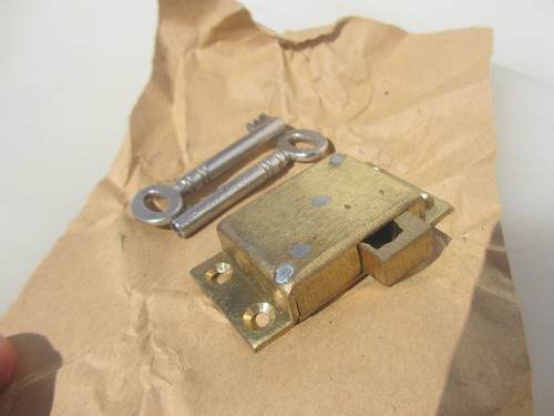 Vintage brass cabinet lever - vintage,
