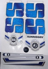 SS PREMIUM  Cricket Bat 3D Embossed Stickers, New Design With chrome. 