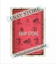 1900 Enterprise Meat Food Choppers, Bacon Bread Slicer metal tin sign home bar