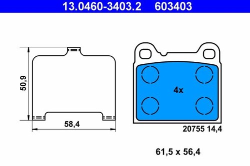 Brand new brake pad - new,