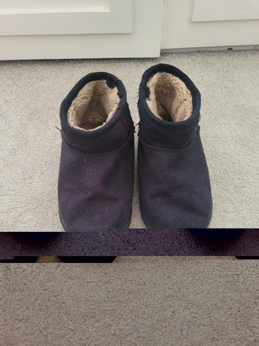 Girls faux fur lined ankle - faux,