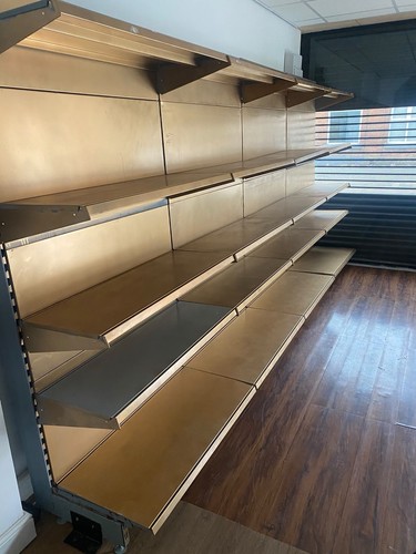 Metal retail gondola - metal, wall