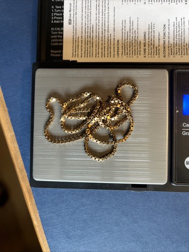 Vintage gold box chain - vintage,