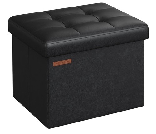 Songmics storage ottoman black - storage,