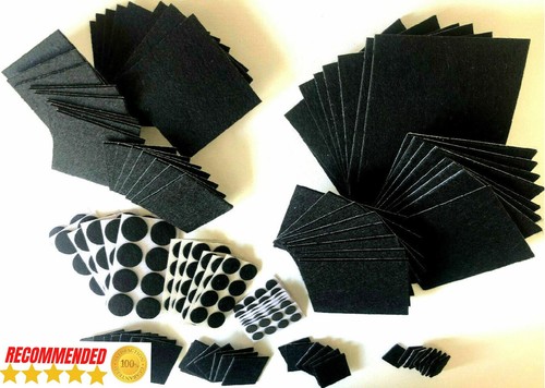Square round black soft felt - square,round,