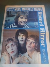 Vintage RECORD MIRROR Magazine 25 FEBRUARY 1967 Monkees Walkers Gene Vincent 