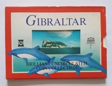 1997 Pobjoy Mint Gibraltar Uncirculated 9 coin set collection 