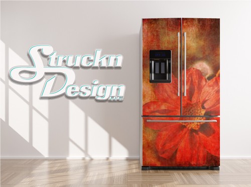 Vintage red flower design - vintage,