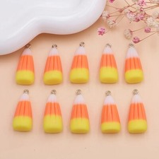 Candy Corn Charms Resin