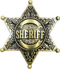 Western Sheriff Badge for Kids