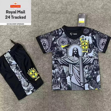 Brazil Jesus Christ The Redeemer Football Kids Training Kit Ages 3-13