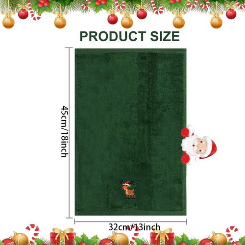 2pcs christmas embroidered - christmas,