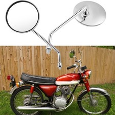 Pair Moto Round Rearview Side