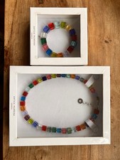 Antica Murrina Necklace And Bracelet Venezia Glass Beaded