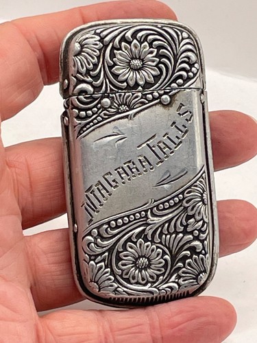 Antique vesta case metal - vesta,