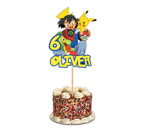 Personalised pokemon cake - personalised,