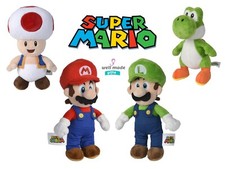 Super Mario Plush Soft Toys Luigi Yoshi Toadstool - Official Simba 8"